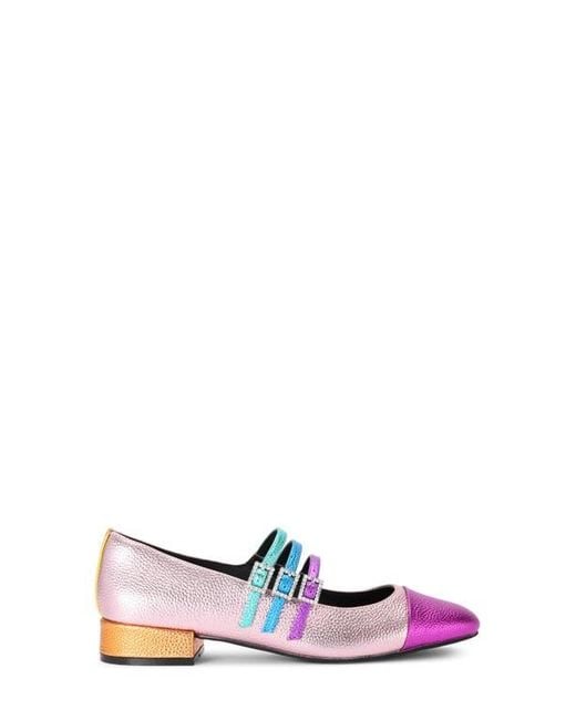 Kurt Geiger White Pierra Mary Jane Flat