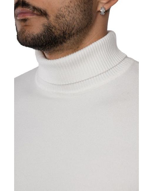 Xray Jeans White Turtleneck Pullover Sweater for men