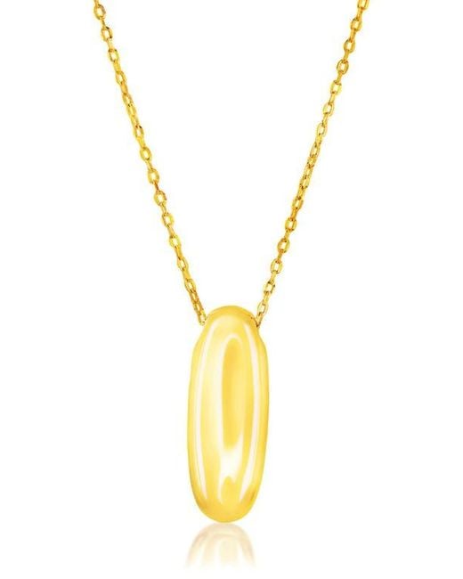 Simona Metallic Bubble Initial Pendant Necklace