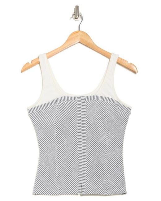 Vigoss White Corset Tank Top
