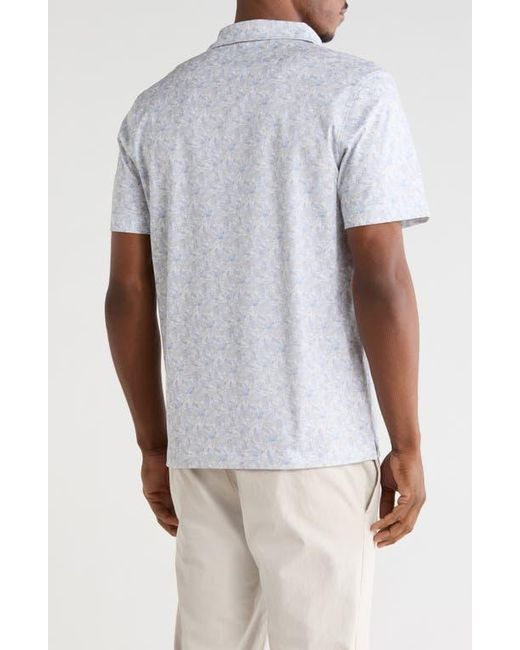 Bugatchi White Cotton Knit Polo for men