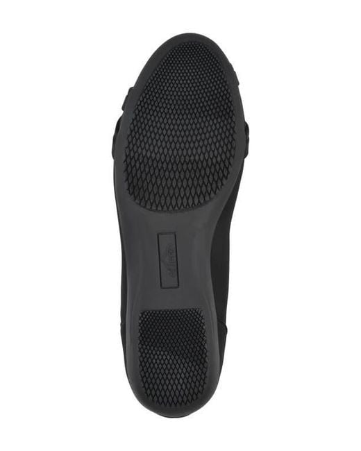 White Mountain Black Calming Buckle Strap Flat