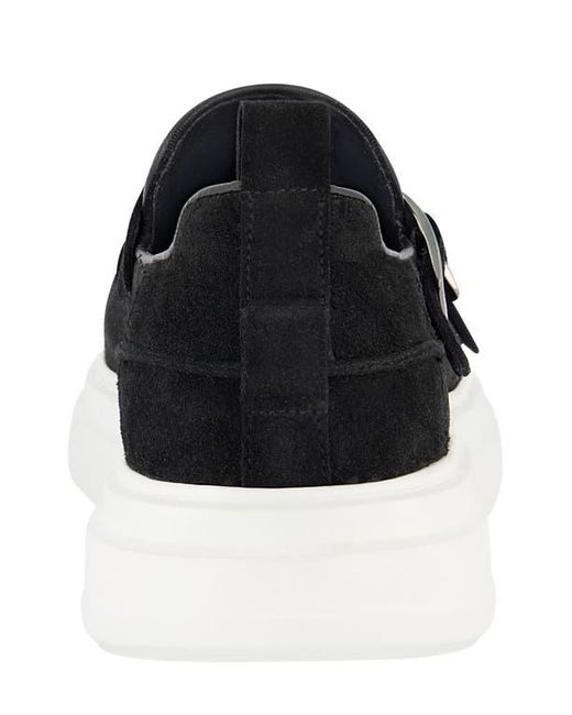 Karl Lagerfeld Black Double Monk Sneaker for men
