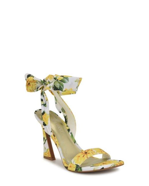 Nine West Yellow Kobs Ankle Tie Sandal