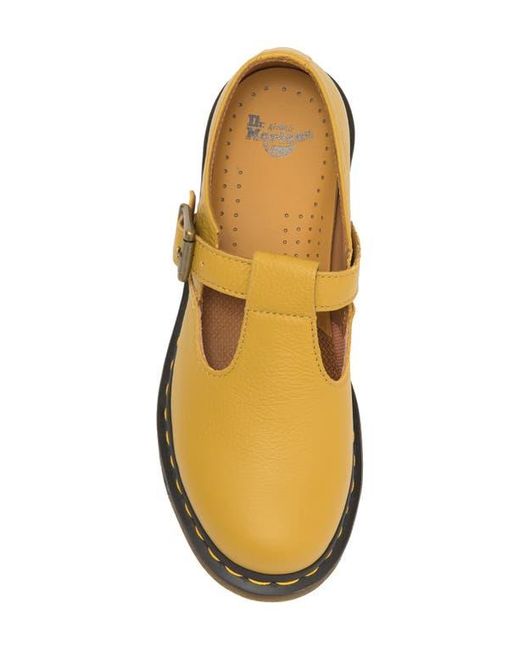 Dr. Martens Polley T-Bar Shoe in Yellow | Lyst