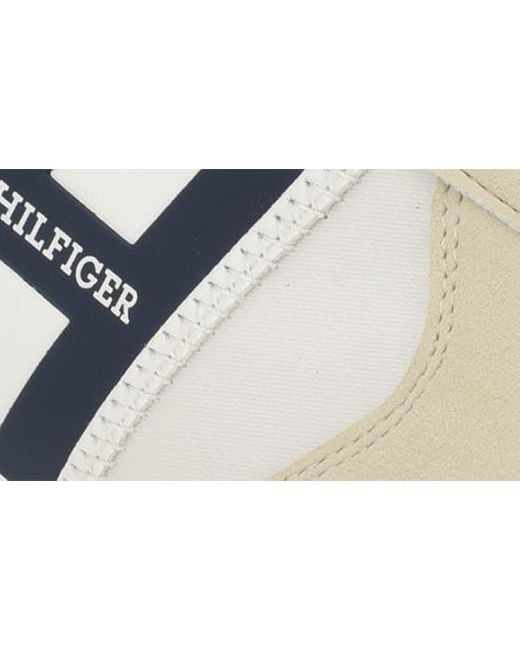 Tommy Hilfiger White Colorblock Lug Sole Sneaker for men