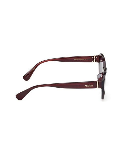 Max Mara Brown 54Mm Round Sunglasses