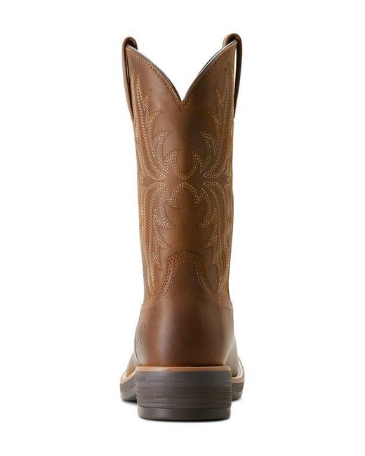 Ariat Brown Ridgeback Round Toe Cowboy Boot for men
