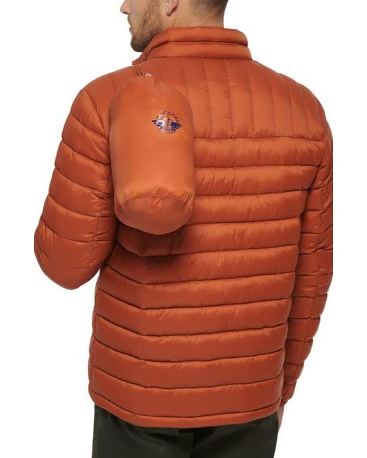 Dockers Puffer Jacket in Orange for Men Lyst