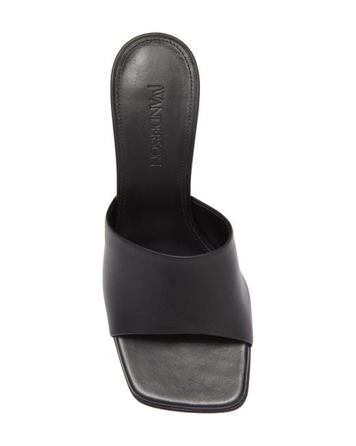 JW Anderson Chain Heel Sandal in Black | Lyst