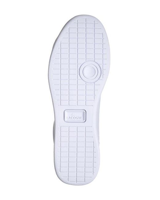 Lacoste White Carnaby Low Lace-Up Sneaker for men