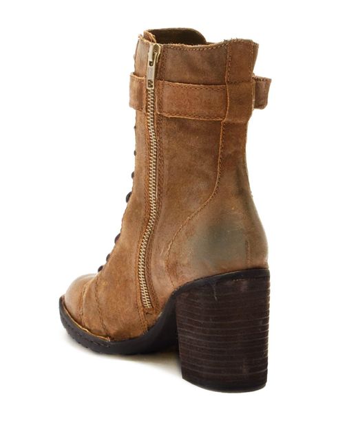 cass suede block heel boot