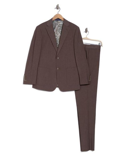 English Laundry Gray Two-Button Flat Front Suit for men