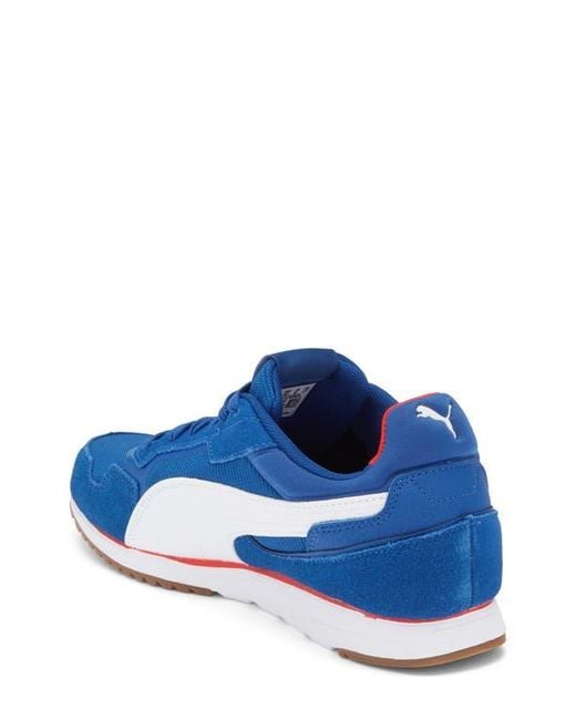 PUMA Blue Softride St Miler Sneaker for men