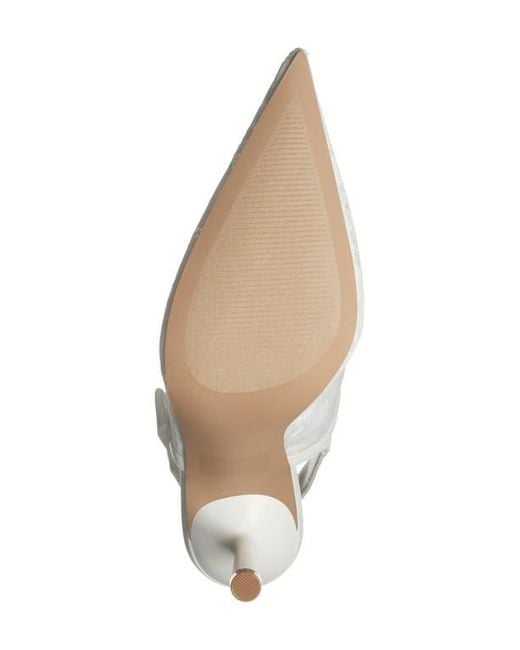 Steve Madden White Stefani Slingback Pump