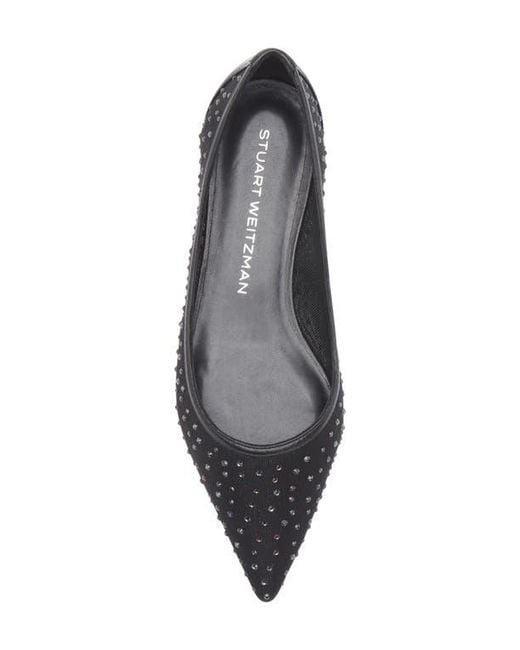 Stuart Weitzman Blue Emilia Mesh Flat