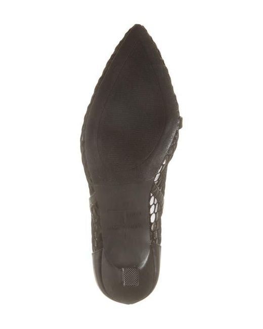 Tahari Black Mesh Pump