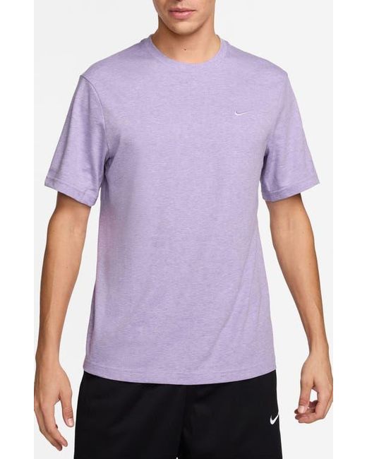 Nike Purple Primary Training Dri-Fit Short Sleeve T-Shirt for men