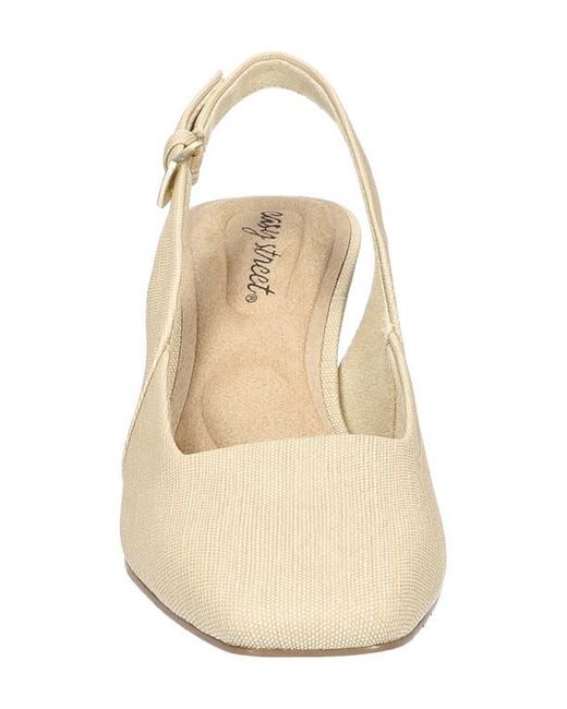 Easy Street Natural Ritsa Slingback Pump