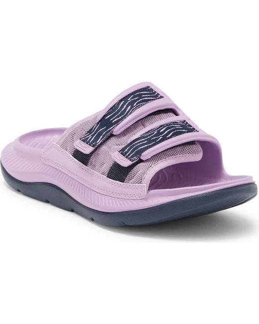 Hoka One One Purple Gender Inclusive Ora Luxe Slide Sandal
