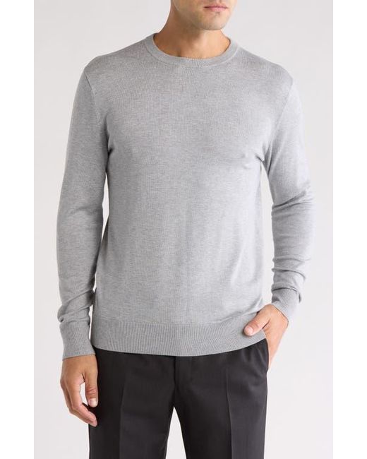Tom Baine Gray Solid Crewneck Pullover for men