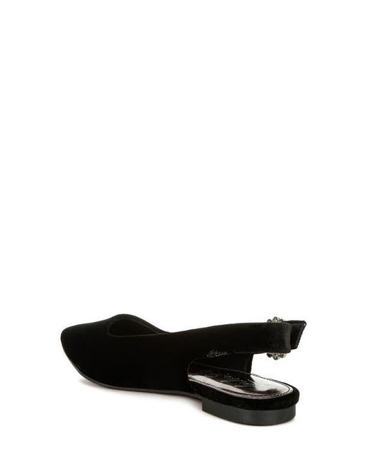 LONDON RAG Black Dolan Slingback Flat