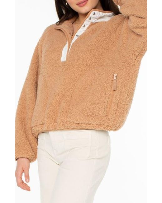 Roxy White Kipsie Fleece Pullover