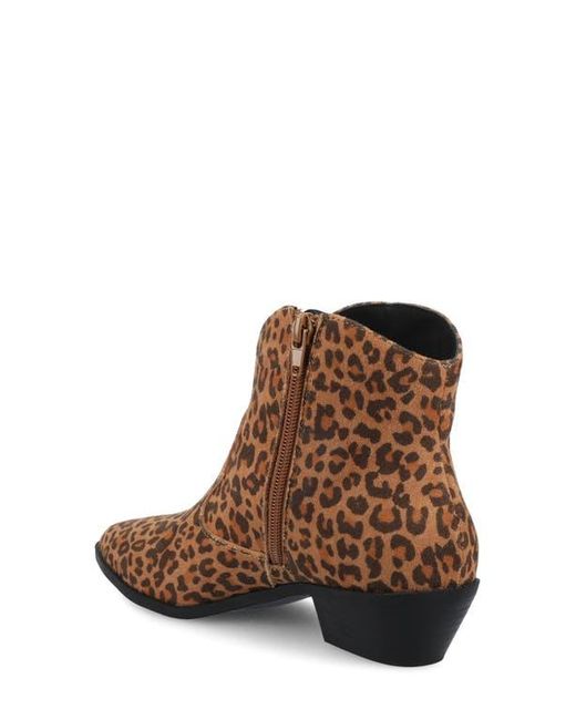 Journee Collection Brown Taliah Western Ankle Boot