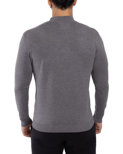 Xray Jeans Gray Mock Neck Knit Sweater for men