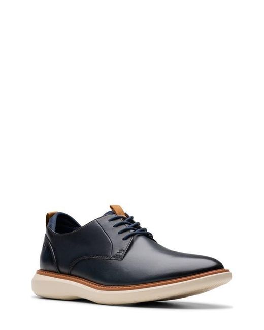 Clarks Blue Brantin Plain Toe Derby for men
