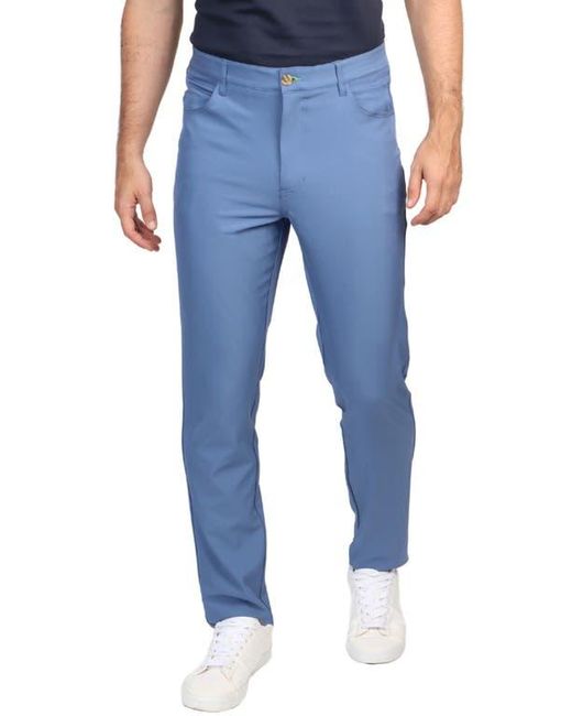 Tailorbyrd Blue Five-Pocket Performance Pants for men