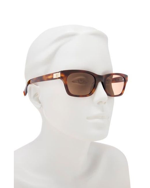 Dunhill Brown 53Mm Rectangular Sunglasses for men