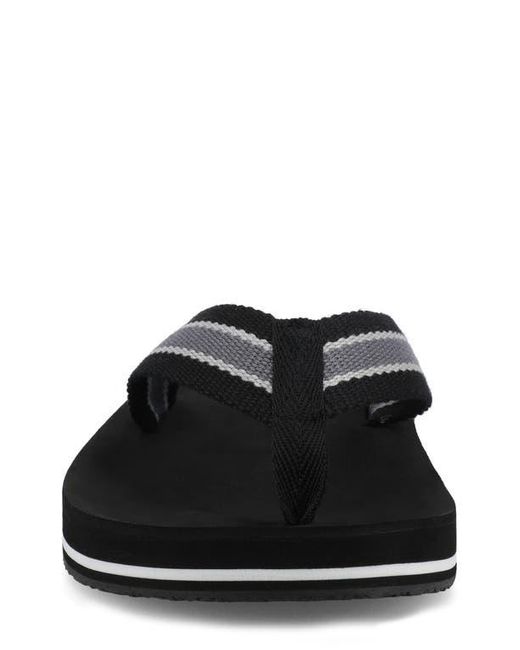 Vance Co. Black Fontana Flip Flop for men