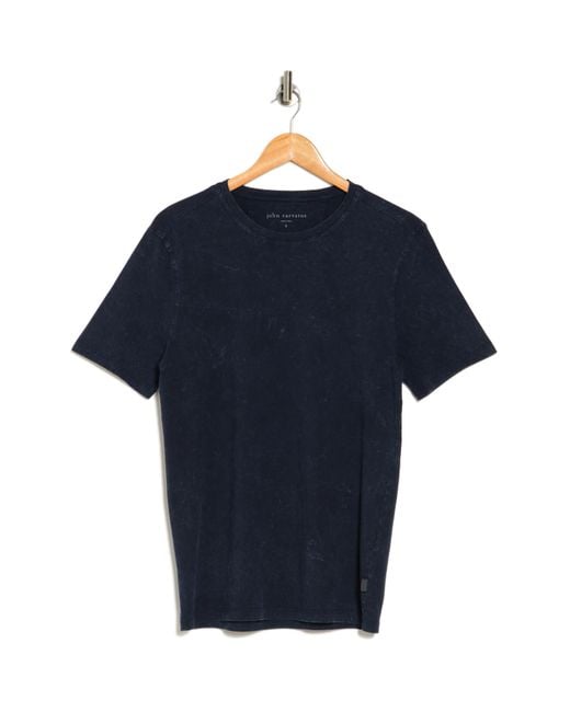 John Varvatos Blue Marble Wash T-shirt for men