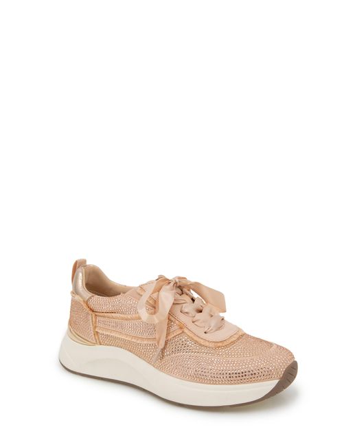 Kenneth Cole Natural Claire Rhinestone Embellished Sneaker