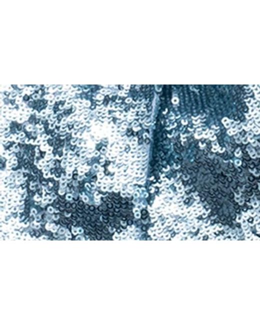 Eugenia Kim Blue Sequin Headscarf