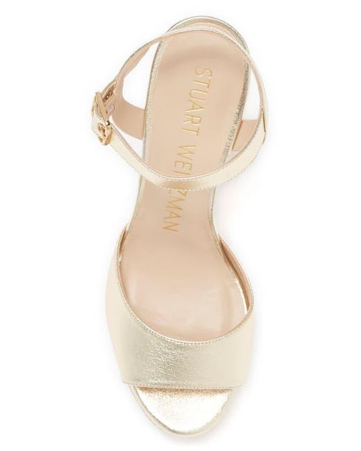 Stuart Weitzman Natural Ryder Platform Sandal