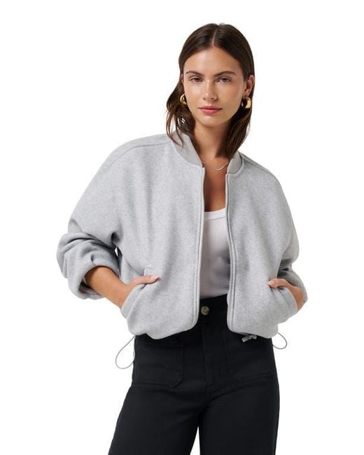 Travis Mathew Gray Rustic Retreat Bomber Jacket