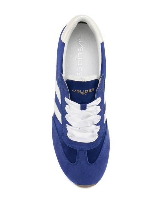 J/Slides Blue Low Top Sneaker