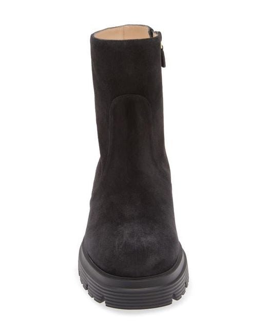 Stuart Weitzman Black Hudson Lite Zip Bootie