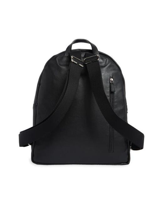 Longchamp Black Patchwork Leather Backpack