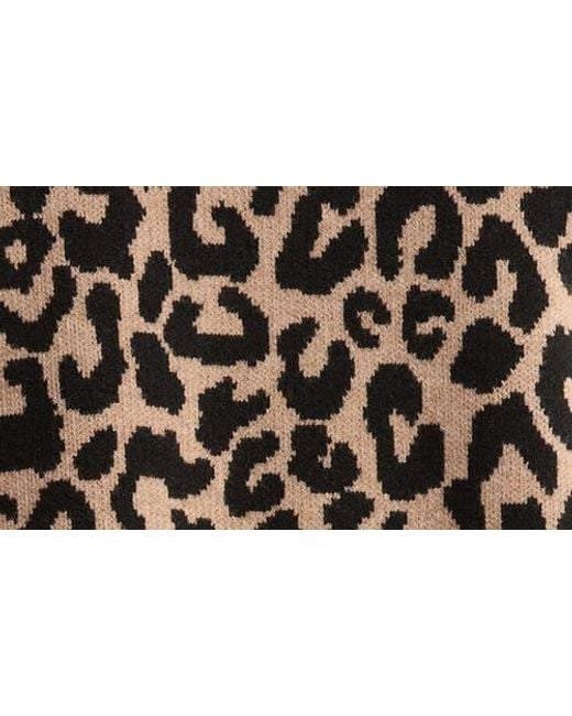Nordstrom Rack Black Patterned Crewneck Sweater