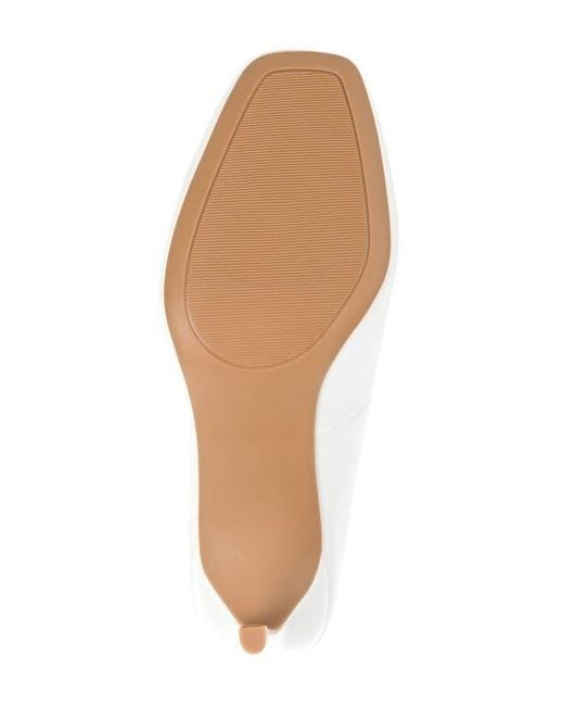 Journee Collection White Monalee Pump