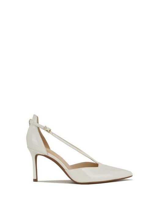 Nine West White Condea Pointed Toe Pump