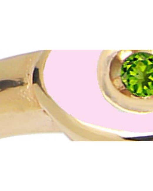 Gabi Rielle Metallic Evil Eye Adjustable Ring