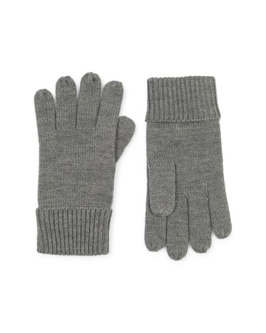 AllSaints Rib Mix Gloves in Gray for Men | Lyst