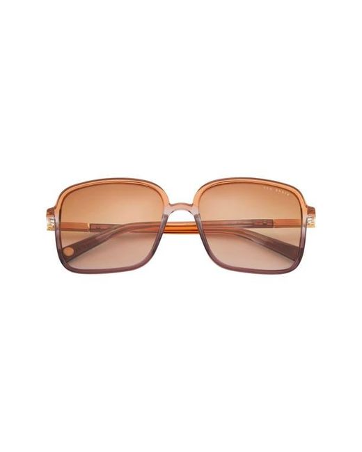 Ted Baker Brown 56Mm Gradient Square Sunglasses