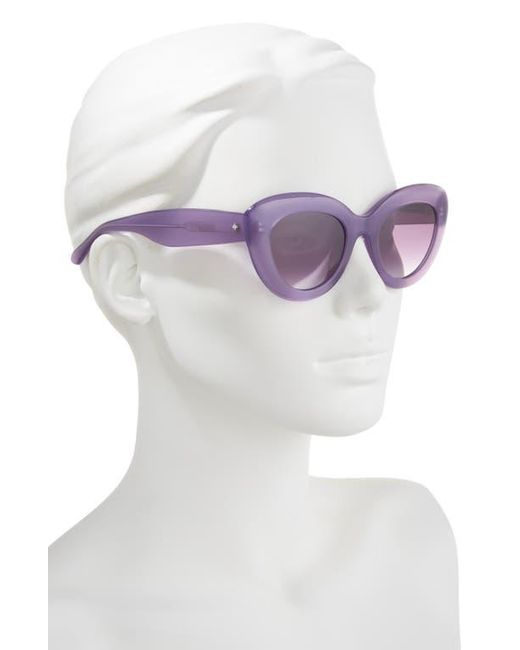 Kate Spade Capri 50Mm Gradient Cat Eye Sunglasses in Purple 