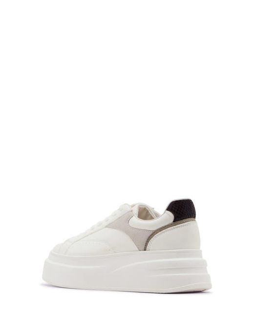 Steve Madden White Venture Platform Sneaker