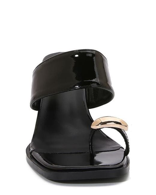 BERNESS Black Catha Toe Loop Sandal